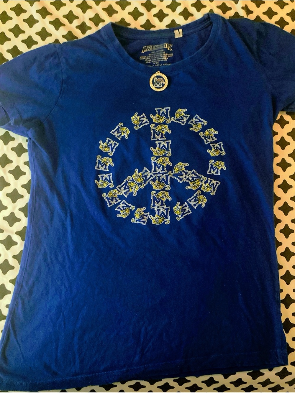 Blue Kids Peace Graphic Tee